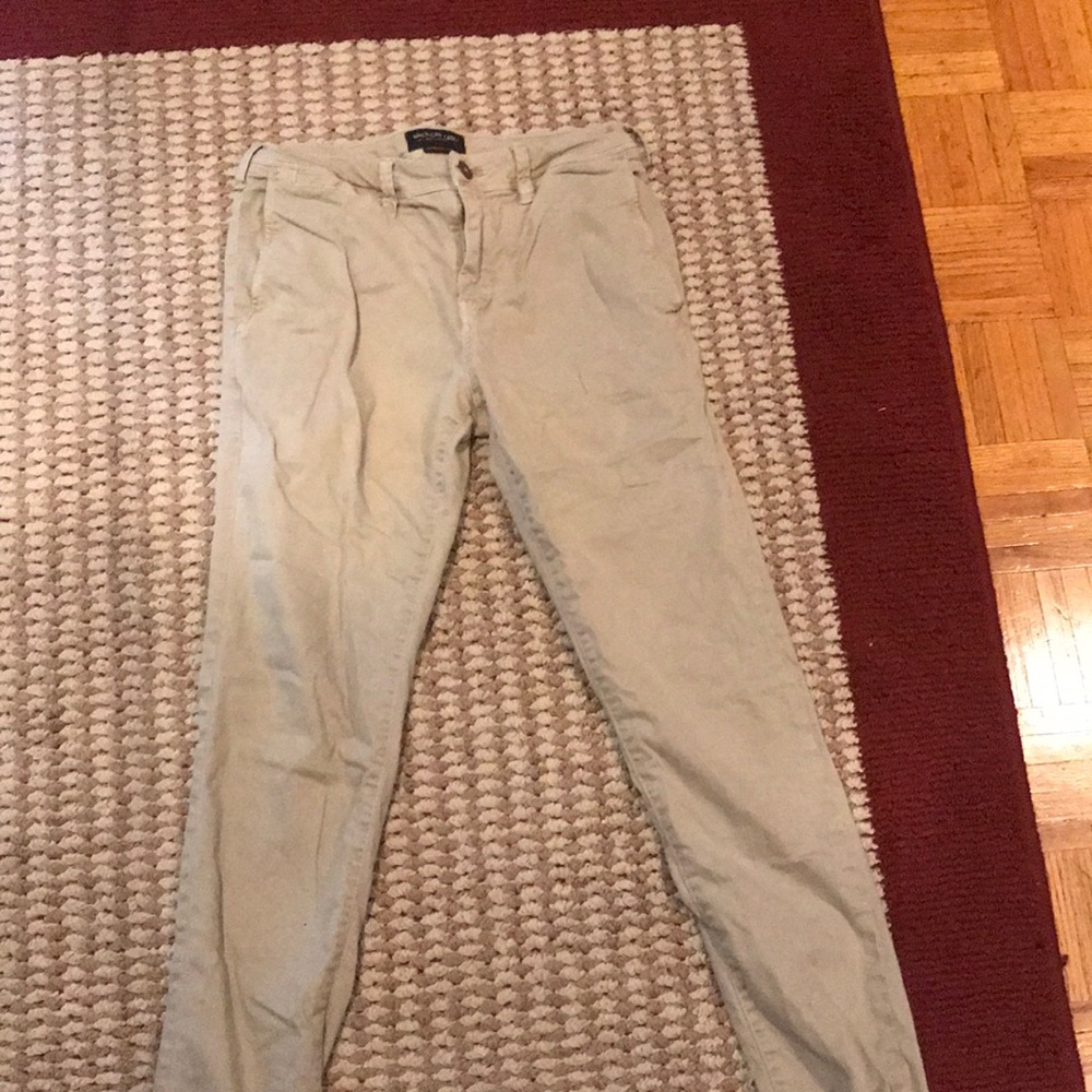Small beige American Eagle khakis